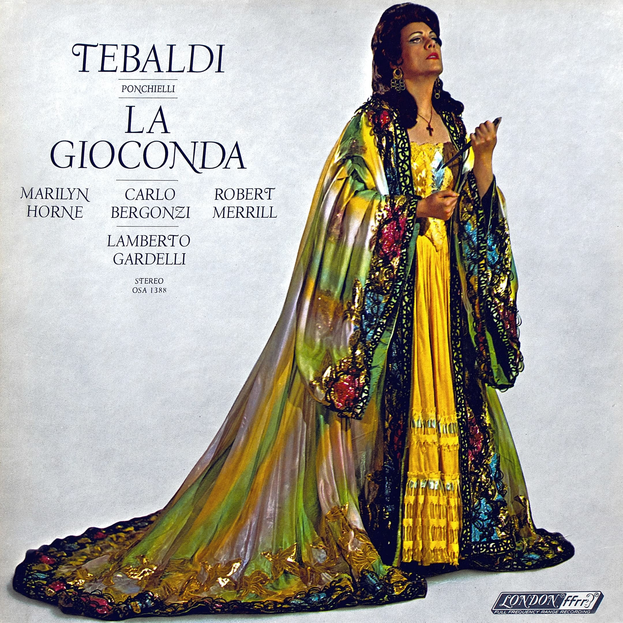 Ponchielli - La Gioconda - Tebaldi, Bergonzi, Merrill & Gardelli L'Accademia di Santa Cecilia (1967) Vinyl x3, stereo, London Records, England